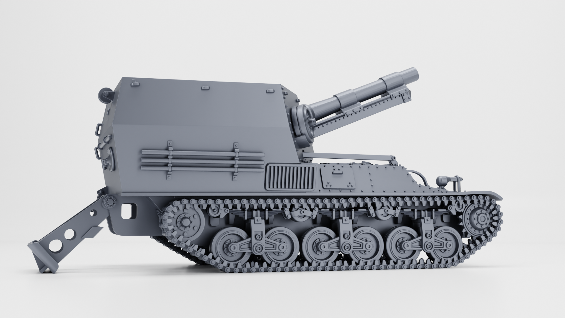 LVT(A)-1 Amtrack (Amphibious, US, WW2) by Wargame3D